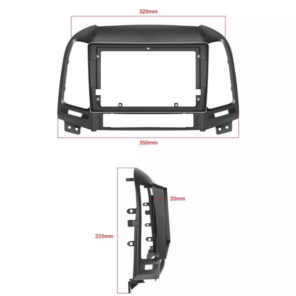 Rama adaptoare Hyundai Santa Fe 2006 de 9 inch