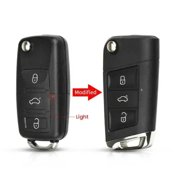 Retrofit carcasa cheie VW, Skoda, Seat, Audi tip briceag 3 butoane