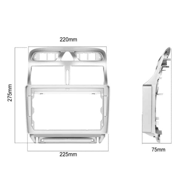 Rama adaptoare 9 inch peugeot 307 2000 2008