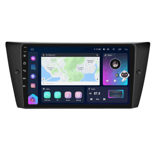Navigatie BMW E90, E91, E92, E93, CarPlay & Android Auto, 8+128GB, SIM 4G, Ecran 9" QLED, DSP