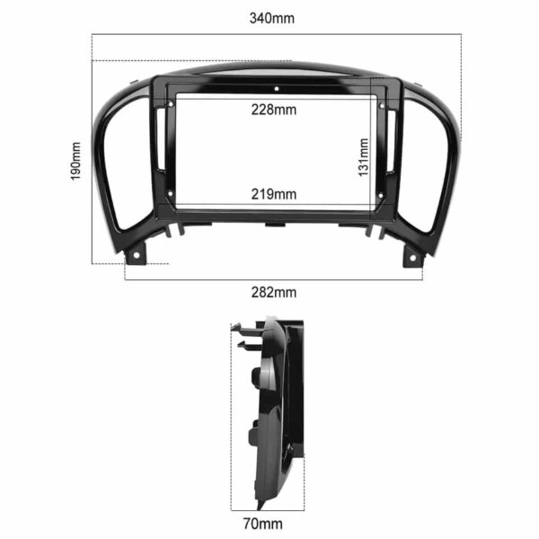 Rama adaptoare 9 inch dedicata nissan juke 2011