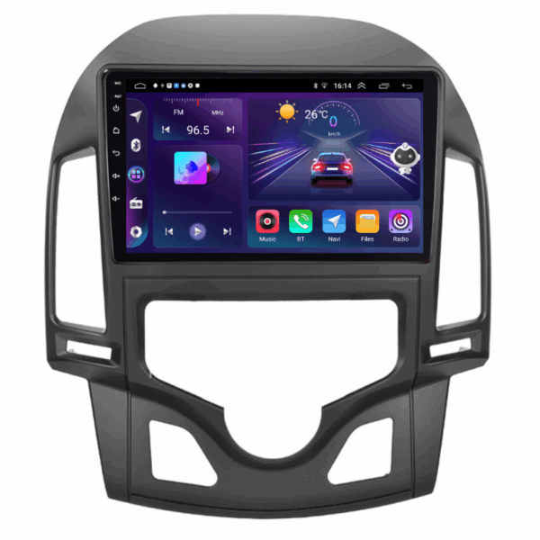 Navigație Hyundai i30 (2007-2012), 4+64GB, CarPlay & Android Auto, Ecran 9” HD