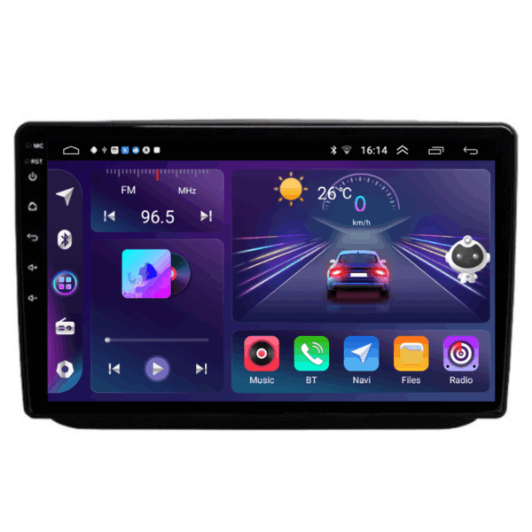 Navigație Skoda Fabia 2, Romster CarPlay, 6+128GB Octa-core 2GHZ, 10.1 inch IPS, DSP