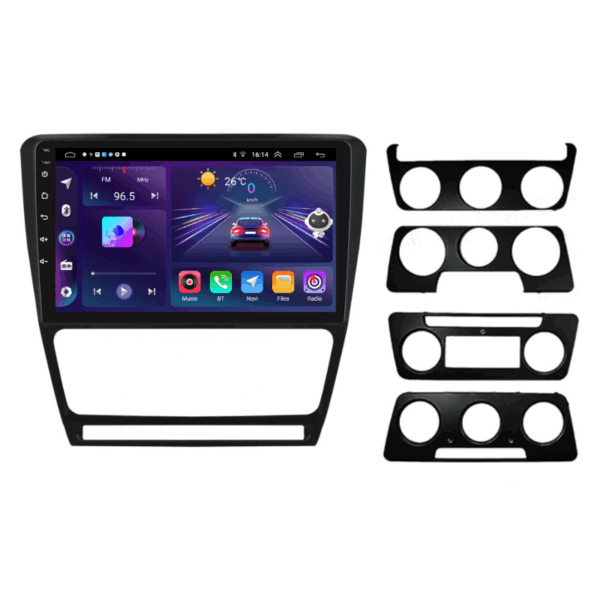 Navigatie Skoda Octavia 2 CarPlay, 6+128GB Octa-core 2GHZ, 10.1 inch IPS, DSP