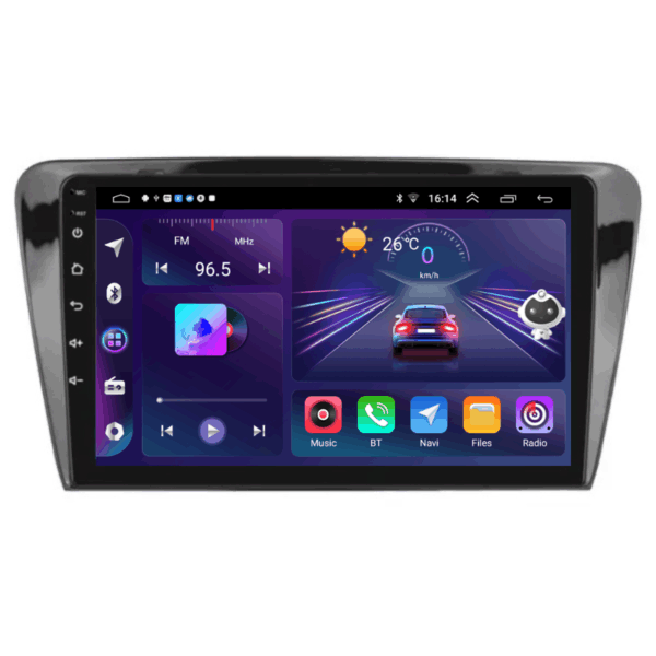 Navigatie Skoda Octavia 3 CarPlay, 6+128GB Octa-core 2GHZ, 10.1 inch IPS, DSP