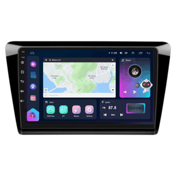 Navigatie Skoda Rapid 2013-2018, CarPlay & Android Auto, 8+128GB, SIM 4G, Ecran 9" QLED