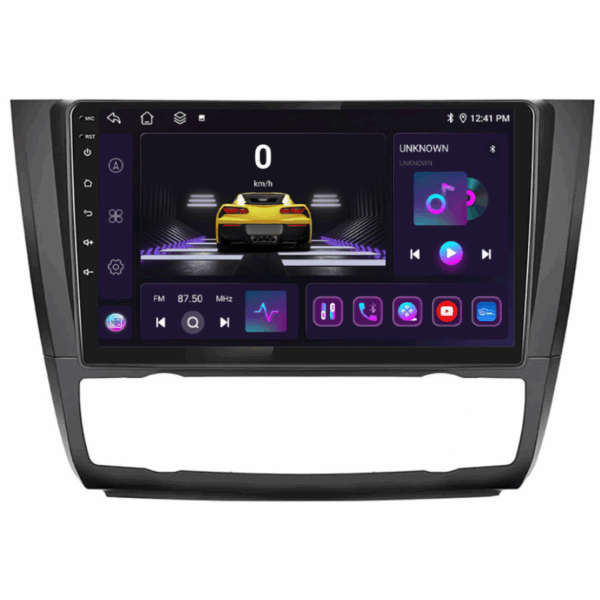 Navigatie BMW Seria 1 E87 E88, 4+64GB, CarPlay & Android Auto, SIM 4G, Ecran 9" HD