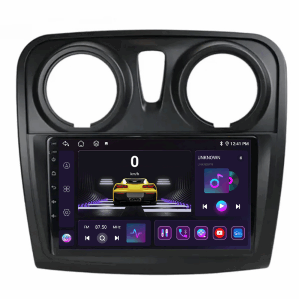 Navigatie Dacia Logan, Sandero 2012-2020, 4+64GB, CarPlay & Android Auto, SIM 4G, Ecran 9" HD