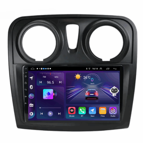 Navigatie Dacia Logan, Sandero, 4+64GB, CarPlay & Android Auto, Ecran 9” HD