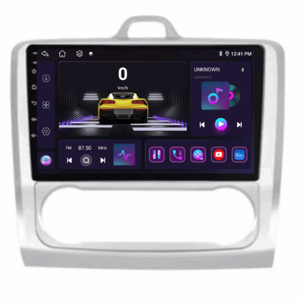 Navigatie Ford Focus 2, 4+64GB, CarPlay & Android Auto, SIM 4G, Ecran 9" HD