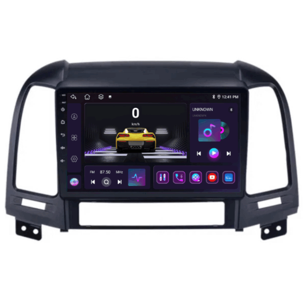 Navigatie Hyundai Santa FE 2006-2012, 4+64GB, CarPlay & Android Auto, SIM 4G, Ecran 9" HD