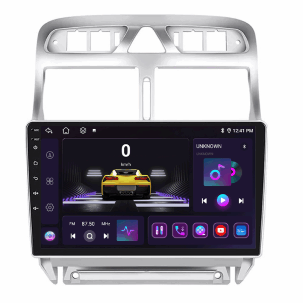 Navigatie Peugeot 307, 4+64GB, CarPlay & Android Auto, SIM 4G, Ecran 9" HD