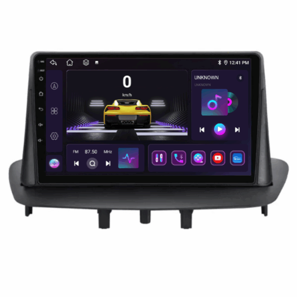 Navigatie Renault Megane 3, 4+64GB, CarPlay & Android Auto, SIM 4G, Ecran 9" HD