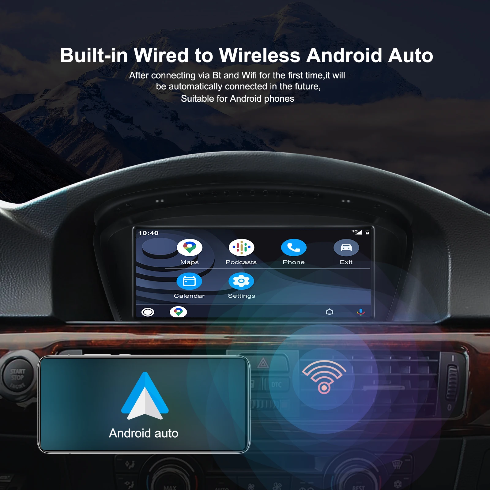 Adaptor Android Auto Wireless Plug & Play OEM 2015+ - imagine 3