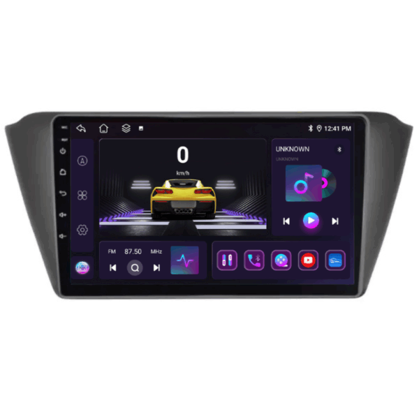 Navigatie Skoda Fabia 3, 4+64GB, CarPlay & Android Auto, SIM 4G, Ecran 9" HD