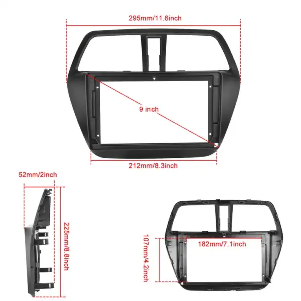 Rama adaptoare 9 inch Suzuki SX4 S Cros 2012 2016