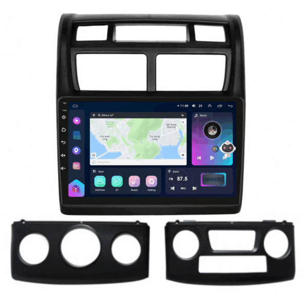 Navigatie Kia Sportage 2004-2010, CarPlay & Android Auto, 8+128GB, SIM 4G, Ecran 9" QLED