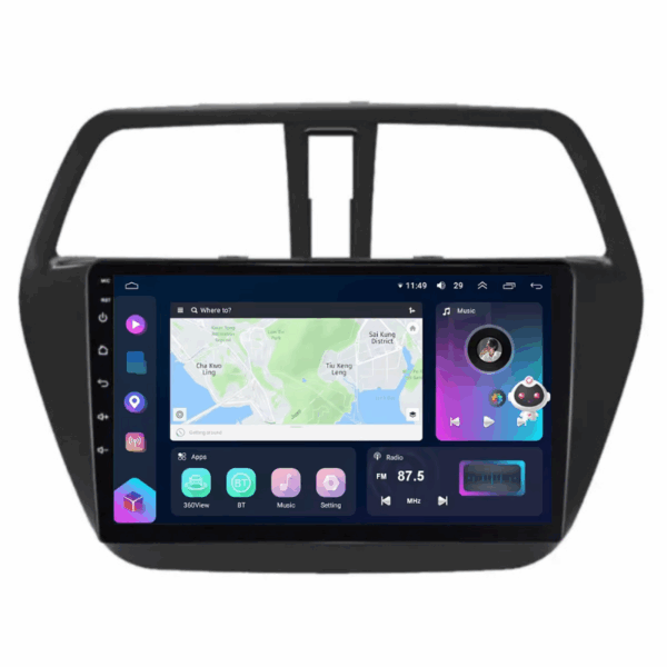 Navigatie Suzuki SX4 S Cros 2012-2020, CarPlay & Android Auto, 8+128GB, SIM 4G, Ecran 9" QLED