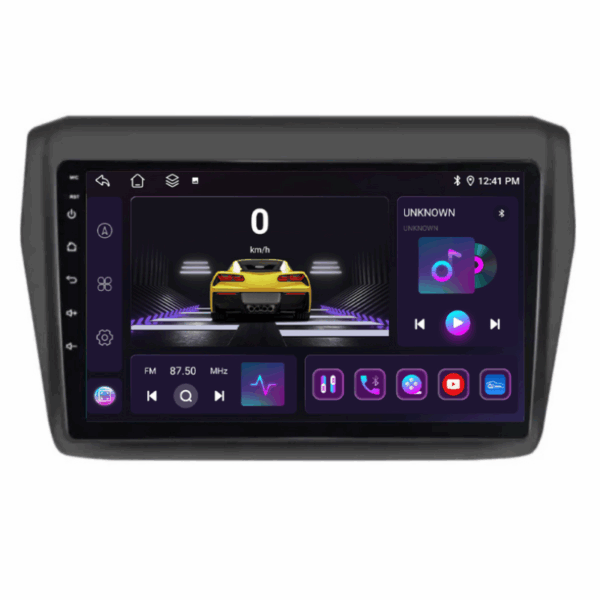 Navigatie Suzuki Swift 2016-2022, 4+64GB, CarPlay & Android Auto, SIM 4G, Ecran 9" HD