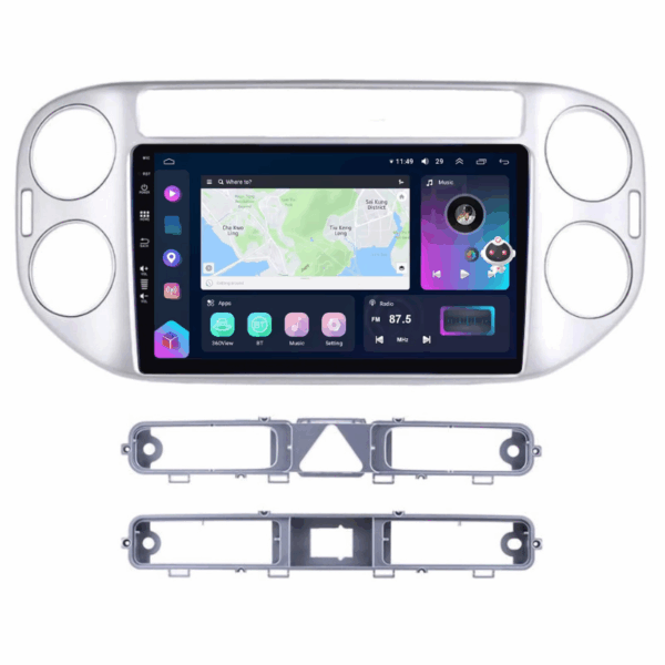 Navigatie VW Tiguan 2007-2016, CarPlay & Android Auto, 8+128GB, SIM 4G, Ecran 9" QLED