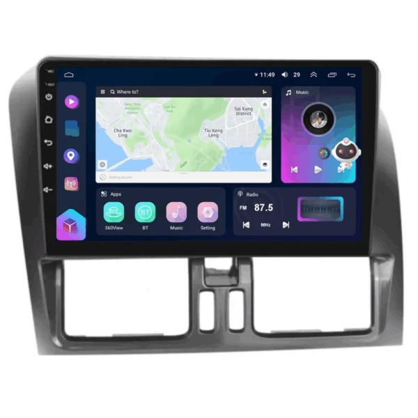 Navigatie Volvo XC 60 (2008-2017), CarPlay & Android Auto, 8+128GB, SIM 4G, Ecran 9" QLED