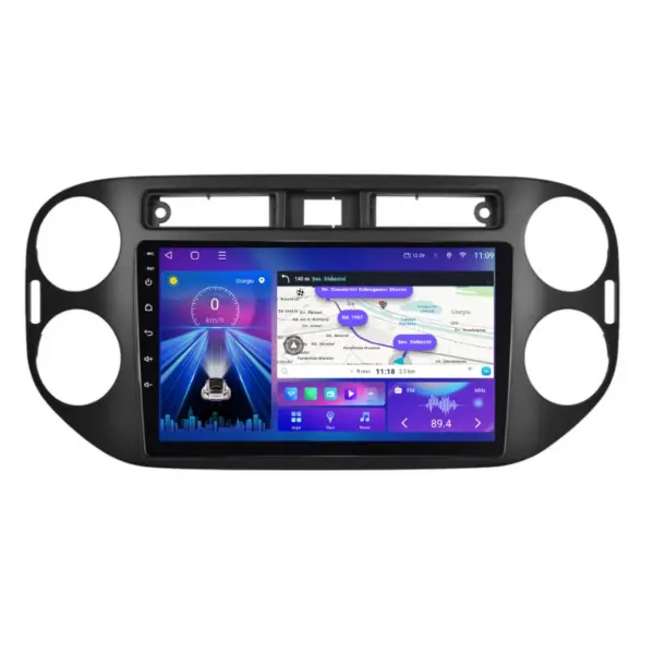 Navigatie VW Tiguan 2012-2016, 9" IPS, 2+32GB Octa-core 1.6Ghz, CarPlay, Android 4G, DSP