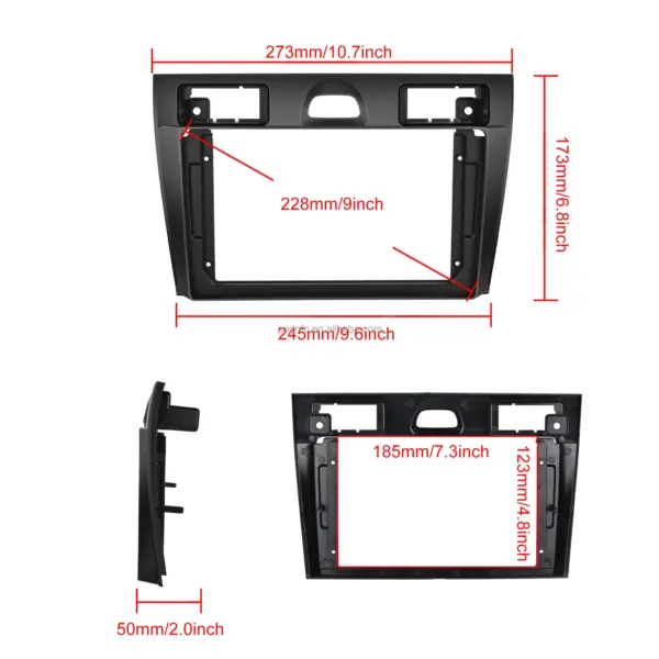 Rama adaptoare 9 inch Ford Fiesta 2005 2007