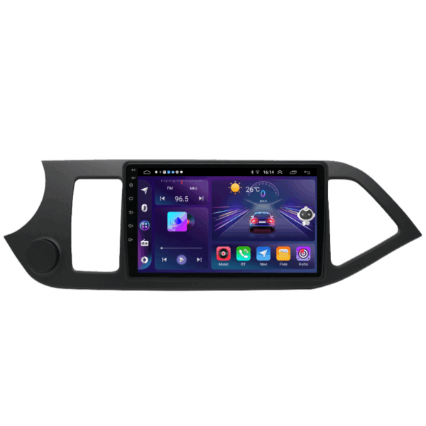 Navigatie Kia Picanto 2011-2016, 9 inch IPS, 4+64GB Octa-core 2GHZ, CarPlay, DSP