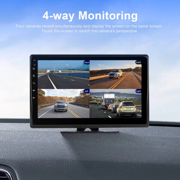 Kit monitor 4 camere camion 101 inch split screen BT