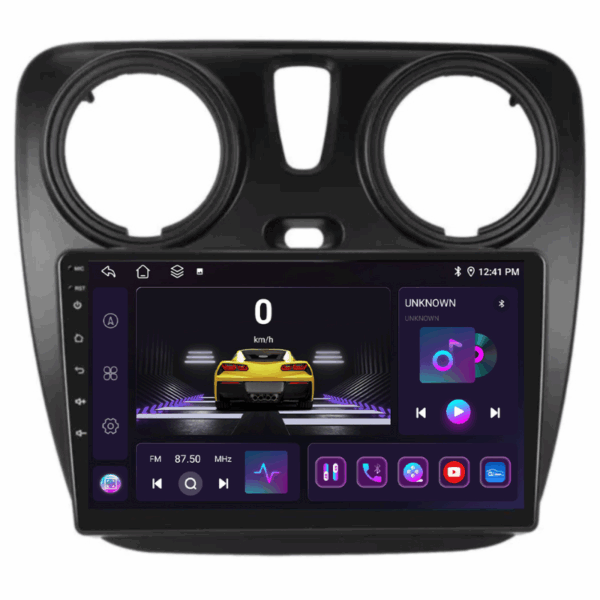 Navigatie Dacia Dokker, Lodgy 2012-2020, 4+64GB, CarPlay & Android Auto, SIM 4G, Ecran 9" HD