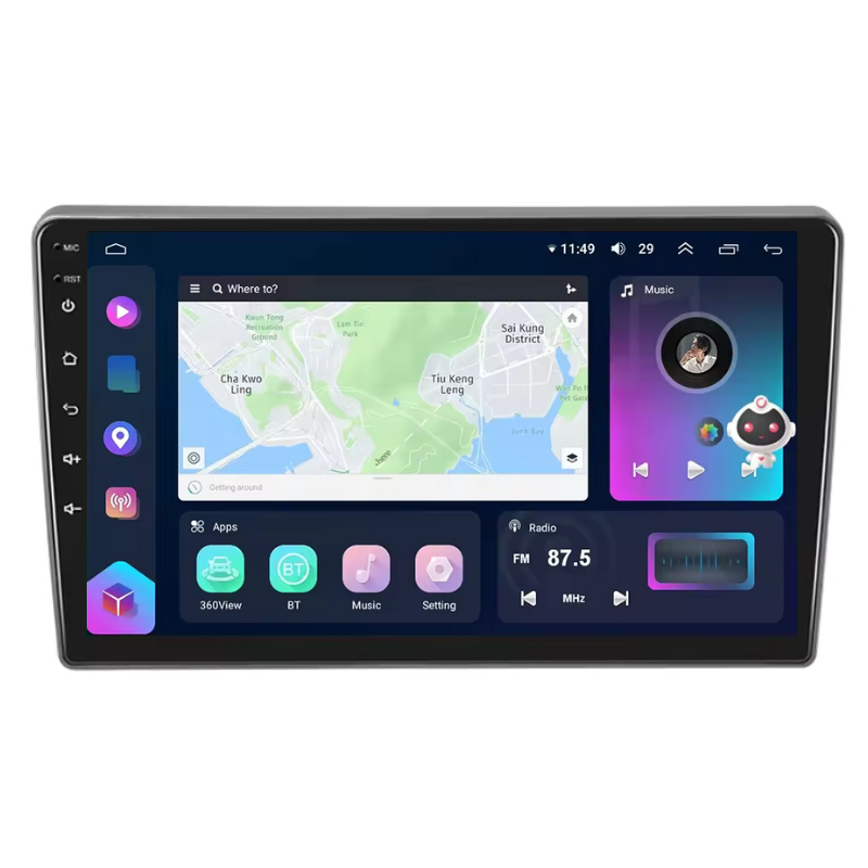 Navigatie Hyundai I40 (2011-2018), CarPlay & Android Auto, 8+128GB, SIM 4G, Ecran 9" QLED, DSP