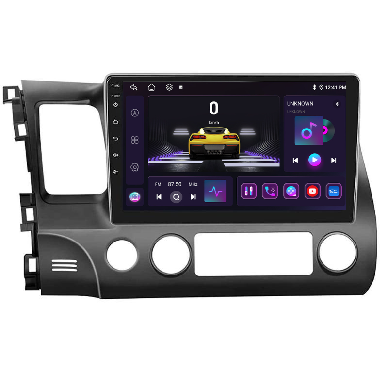 Navigație Android Honda Civic (2005-2011), 10 Inch, 4GB RAM 64GB, 4G LTE, CarPlay și Android Auto Wireless