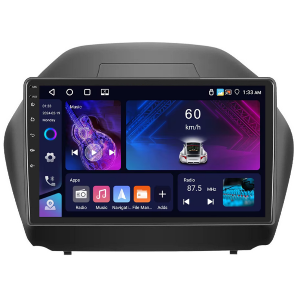 Navigație Hyundai ix35 (2009-2016), 4+64GB,10 inch IPS, CarPlay & Android Auto
