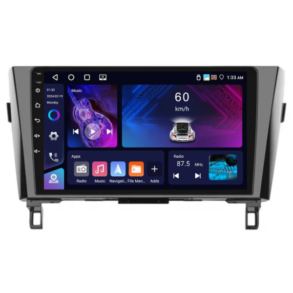 Navigatie Nissan Qashqai J11 / X-Trail T32, 4+64GB,10 inch IPS, CarPlay & Android Auto