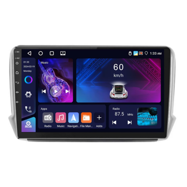 Navigatie Peugeot 208-2008 (2012-2019), 4+64GB,10 inch IPS, CarPlay & Android Auto